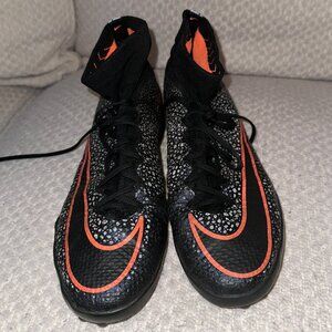 Men's Nike Black Mercurial Soccer Turf Shoes - Size 10.5